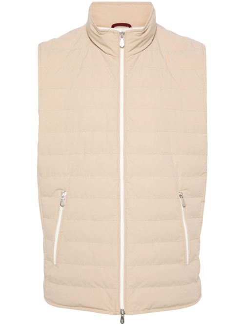 Light beige goose down/goose gilet BRUNELLO CUCINELLI | MM4911797CQW77